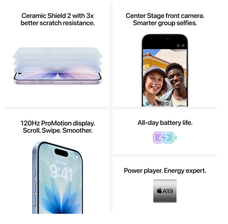 Apple iPhone 17 (Sage, 256 GB) view 6