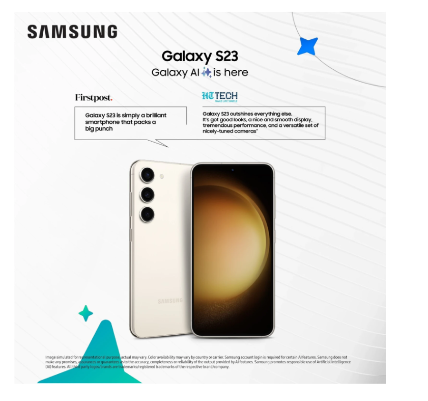 Samsung Galaxy S23 5G (Lavender, 256 GB) (8 GB RAM) view 3