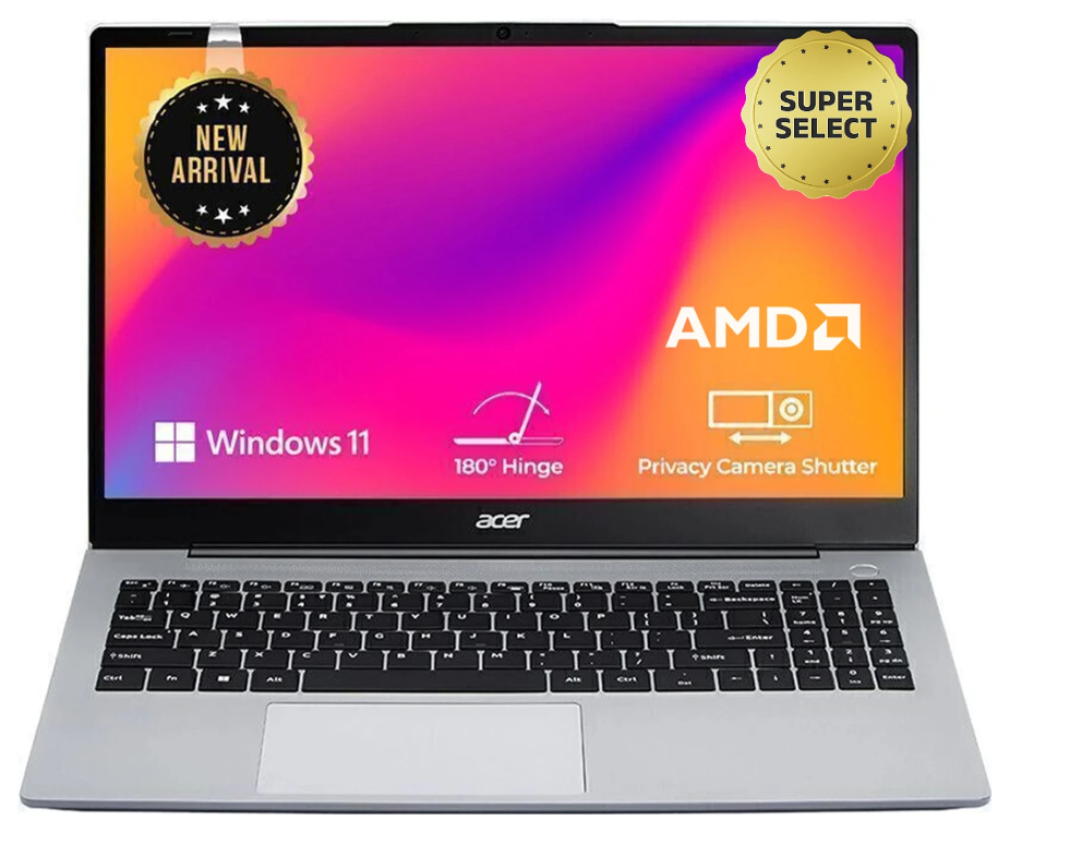 Acer Aspire 15 AMD Ryzen 3 Quad Core 7330U - (8 GB/512 GB SSD/Windows 11 Home) AS15 42 / A325 42 Thin and Light Laptop (15.6 Inch, Silver, 1.79 Kg)